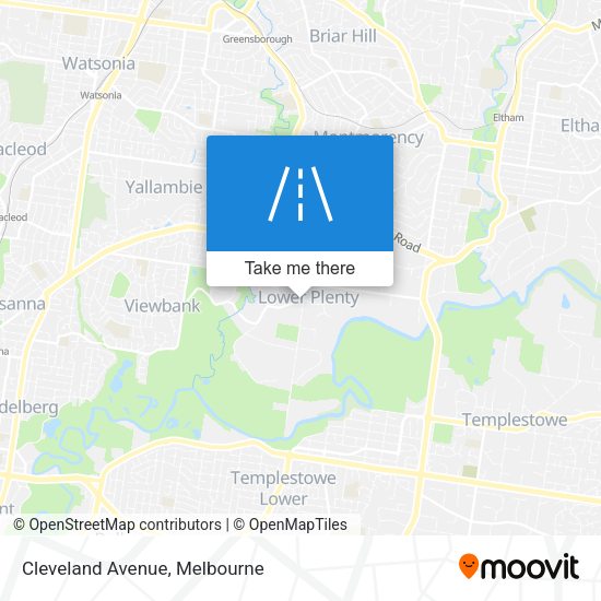 Cleveland Avenue map