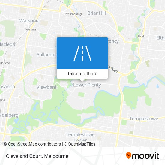 Cleveland Court map