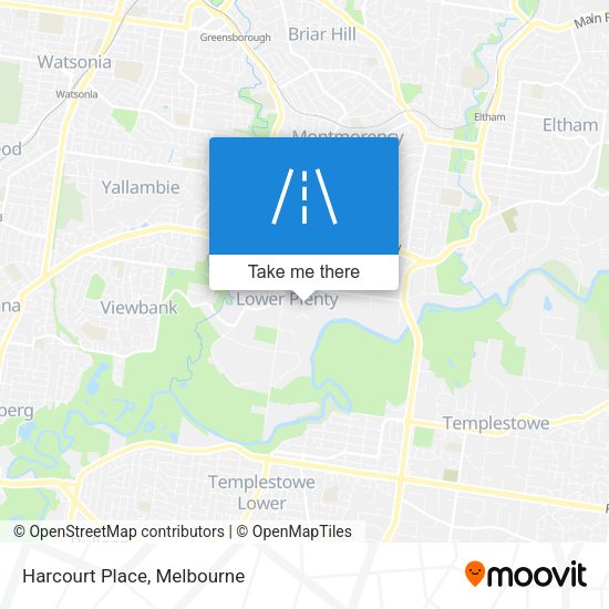 Harcourt Place map