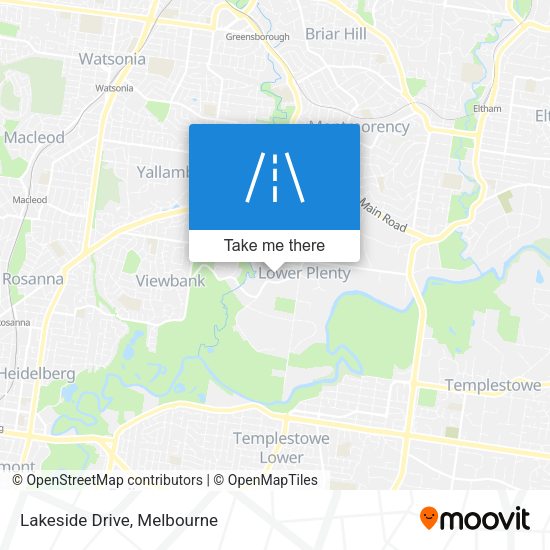 Lakeside Drive map
