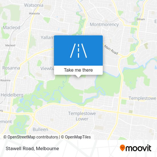 Stawell Road map