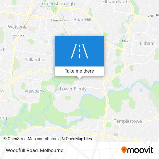 Woodfull Road map