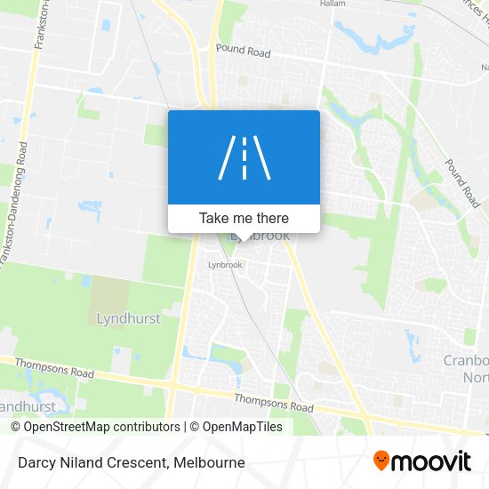 Darcy Niland Crescent map
