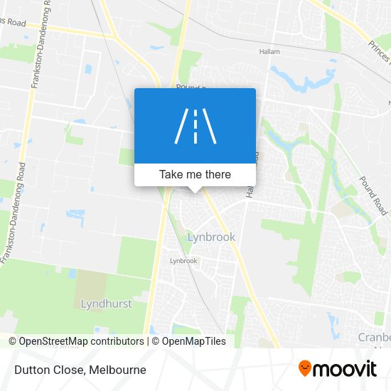 Dutton Close map