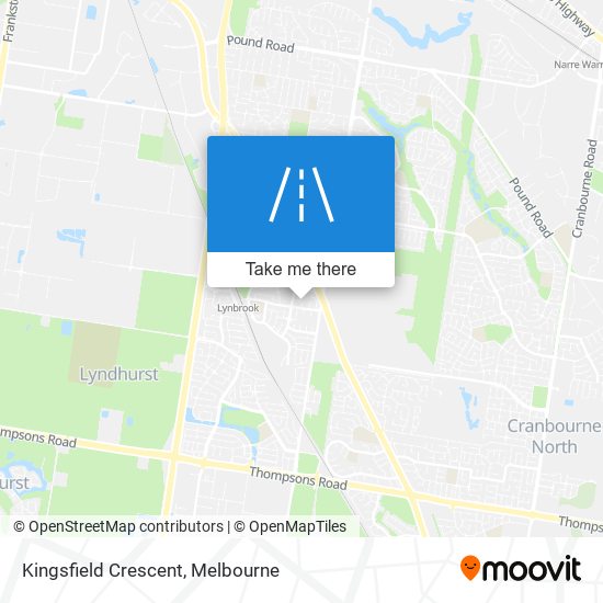 Kingsfield Crescent map