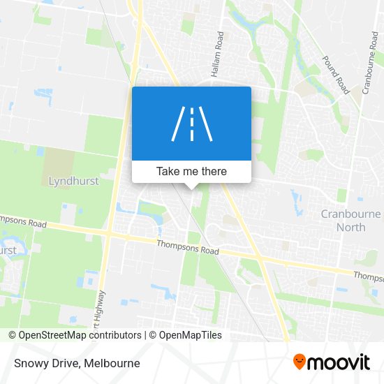 Snowy Drive map