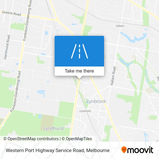 Western Port Highway Service Road map