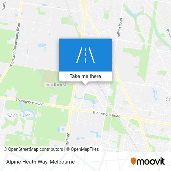 Alpine Heath Way map