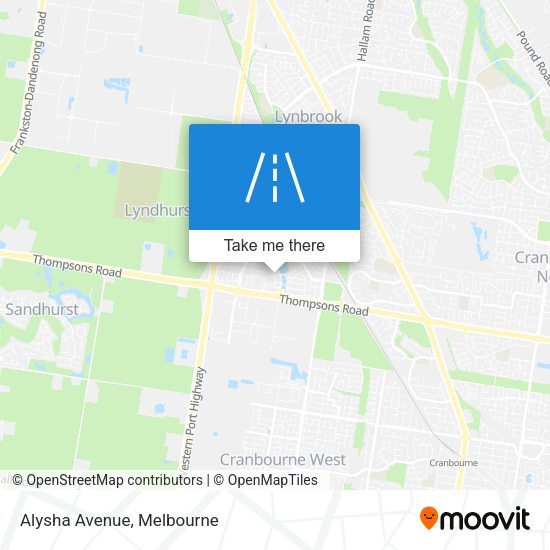 Alysha Avenue map