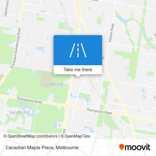 Canadian Maple Place map