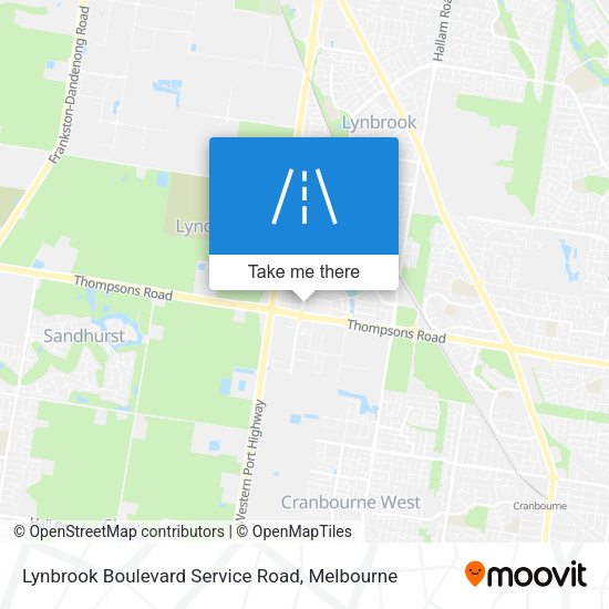 Lynbrook Boulevard Service Road map