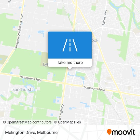 Melington Drive map