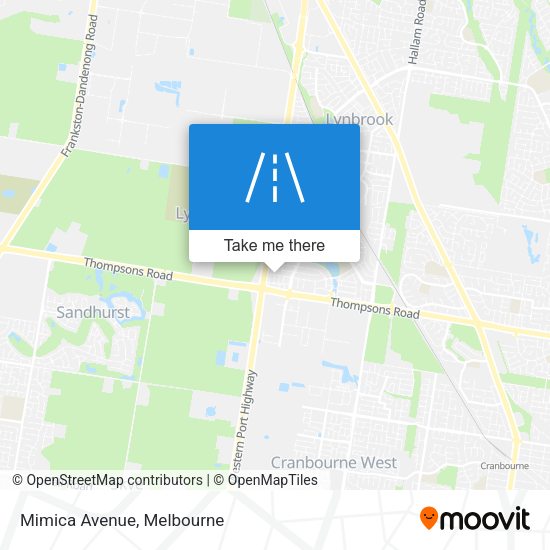 Mimica Avenue map