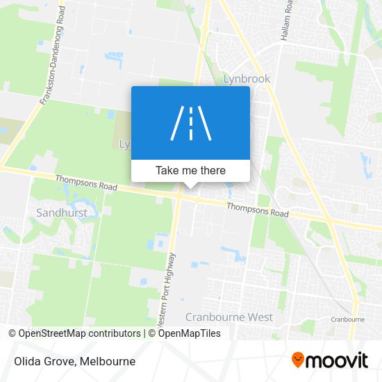 Olida Grove map