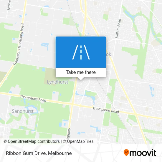 Mapa Ribbon Gum Drive