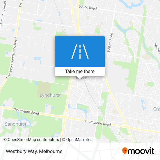 Westbury Way map