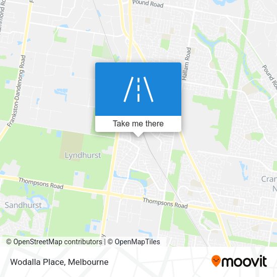 Wodalla Place map