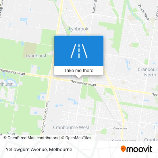 Yellowgum Avenue map