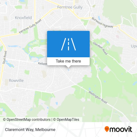 Claremont Way map