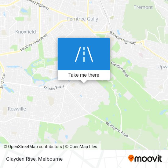 Clayden Rise map