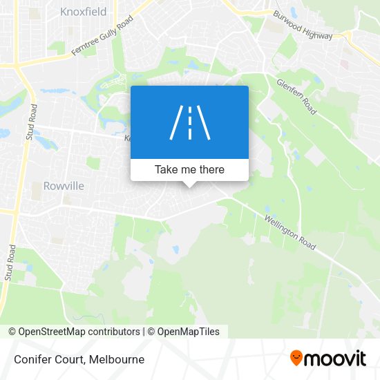 Conifer Court map