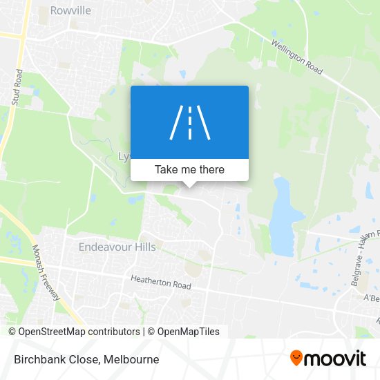 Birchbank Close map