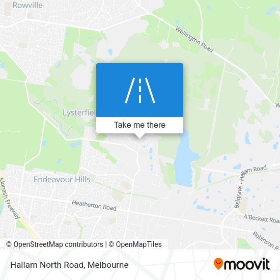 Hallam North Road map