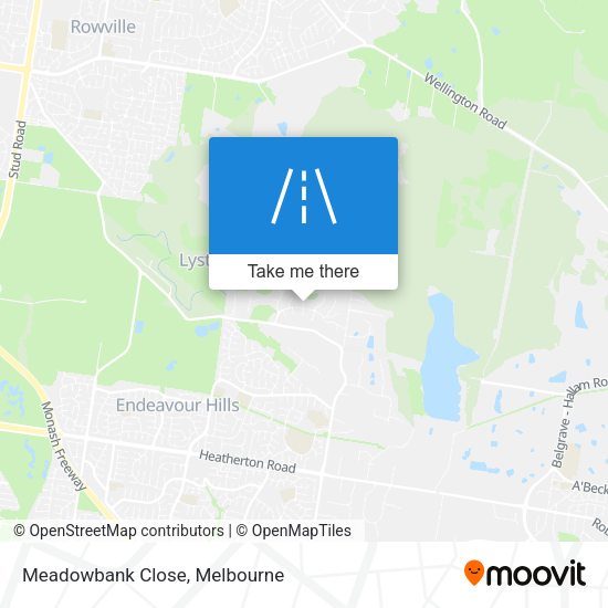 Meadowbank Close map
