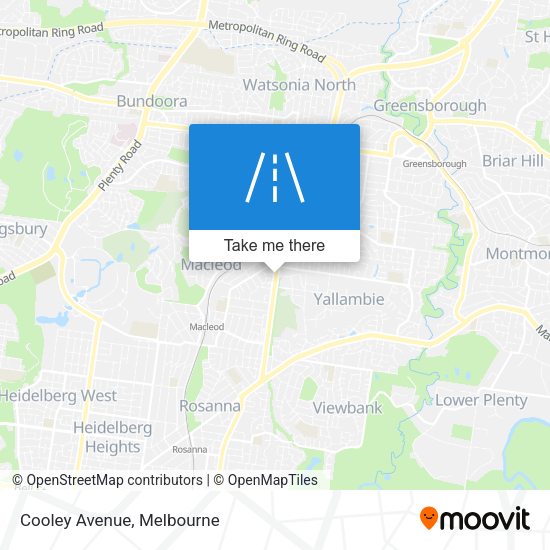 Cooley Avenue map