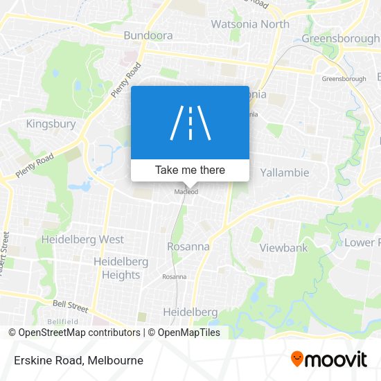Erskine Road map