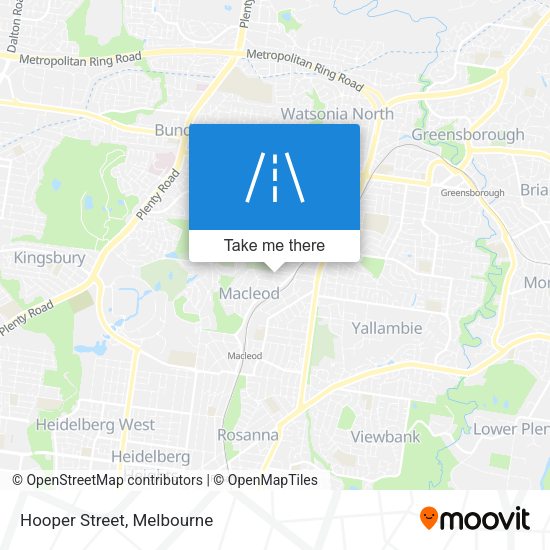 Hooper Street map