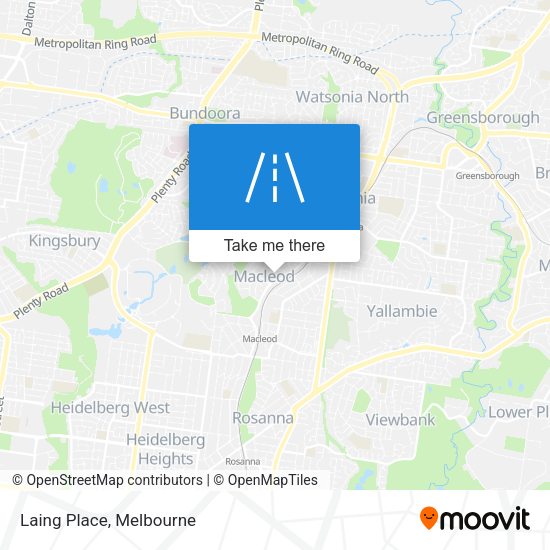 Laing Place map
