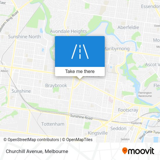 Churchill Avenue map
