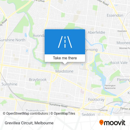 Grevillea Circuit map