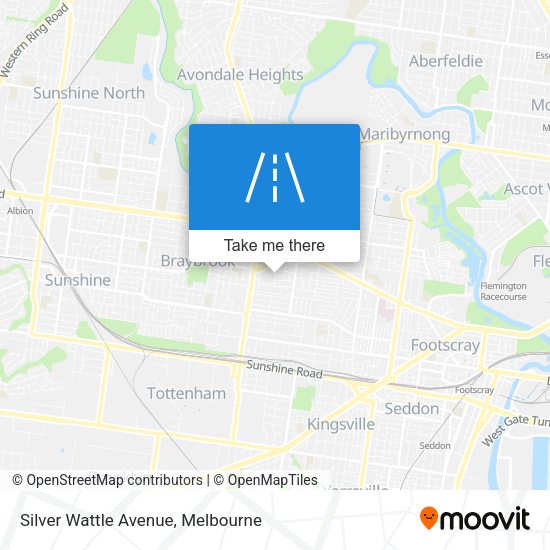 Silver Wattle Avenue map