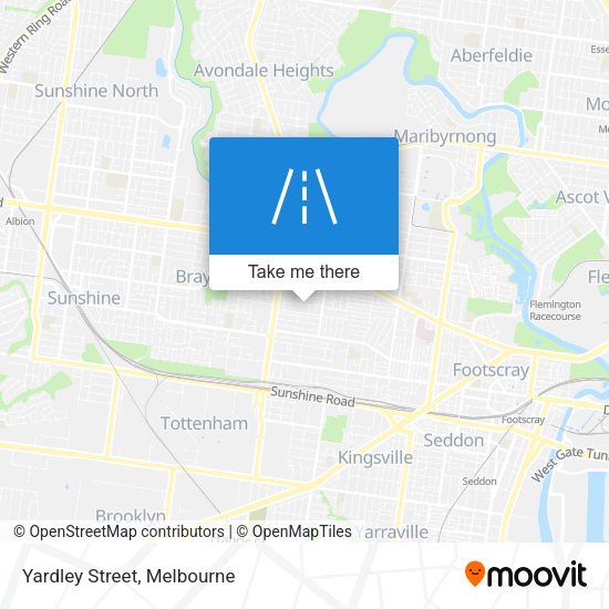 Yardley Street map