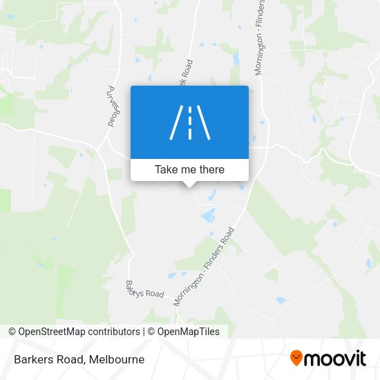 Barkers Road map