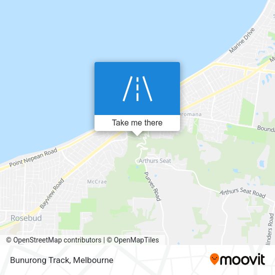 Bunurong Track map