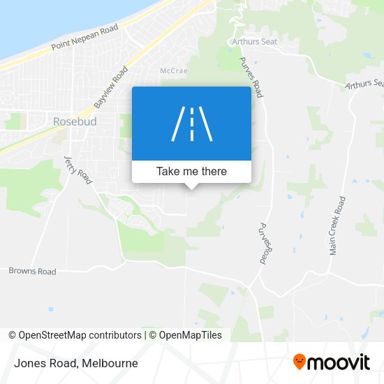 Jones Road map