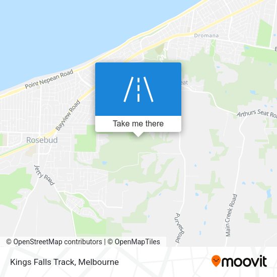 Kings Falls Track map