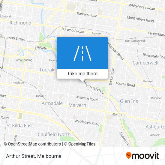 Arthur Street map