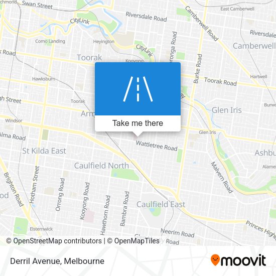 Derril Avenue map