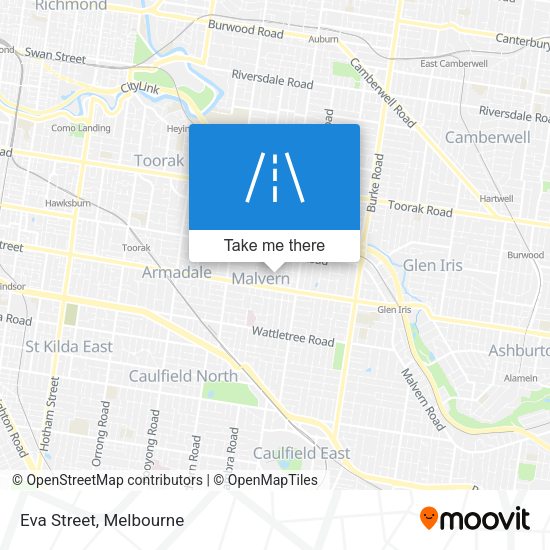 Eva Street map