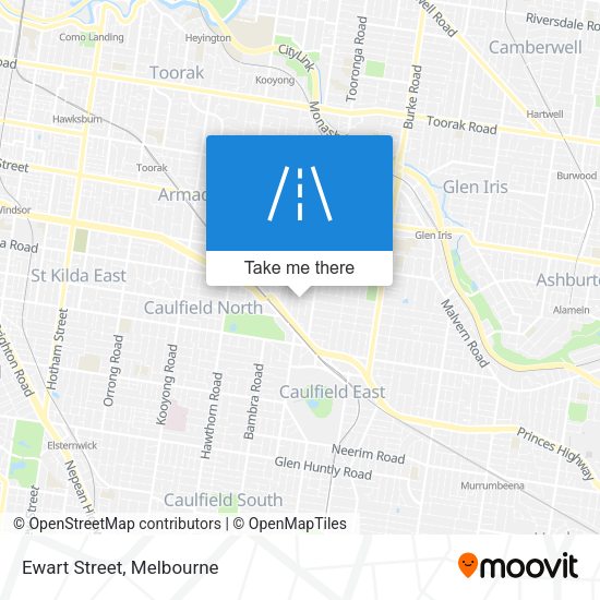 Ewart Street map