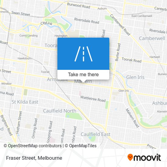 Fraser Street map