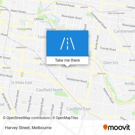 Harvey Street map