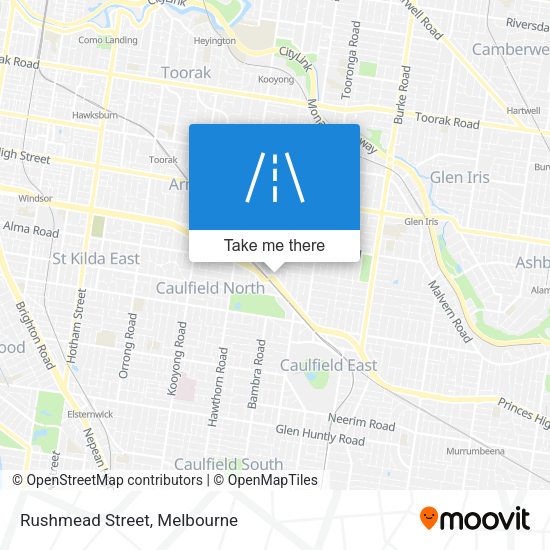 Rushmead Street map