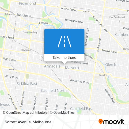 Sorrett Avenue map