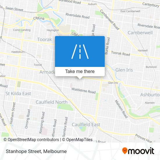 Stanhope Street map