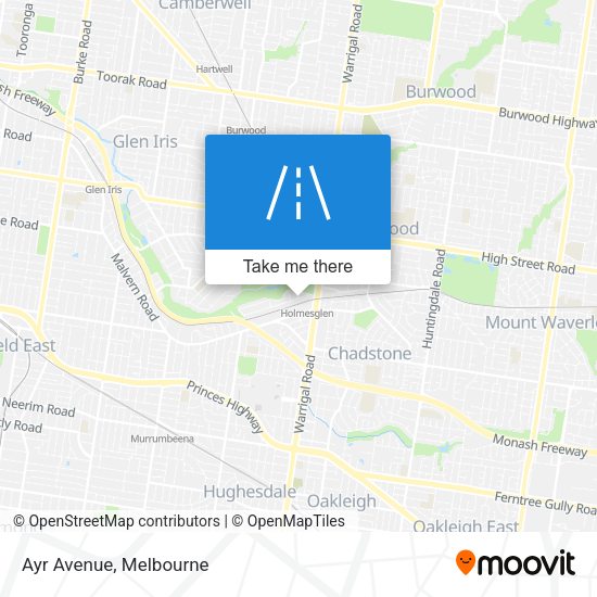 Ayr Avenue map